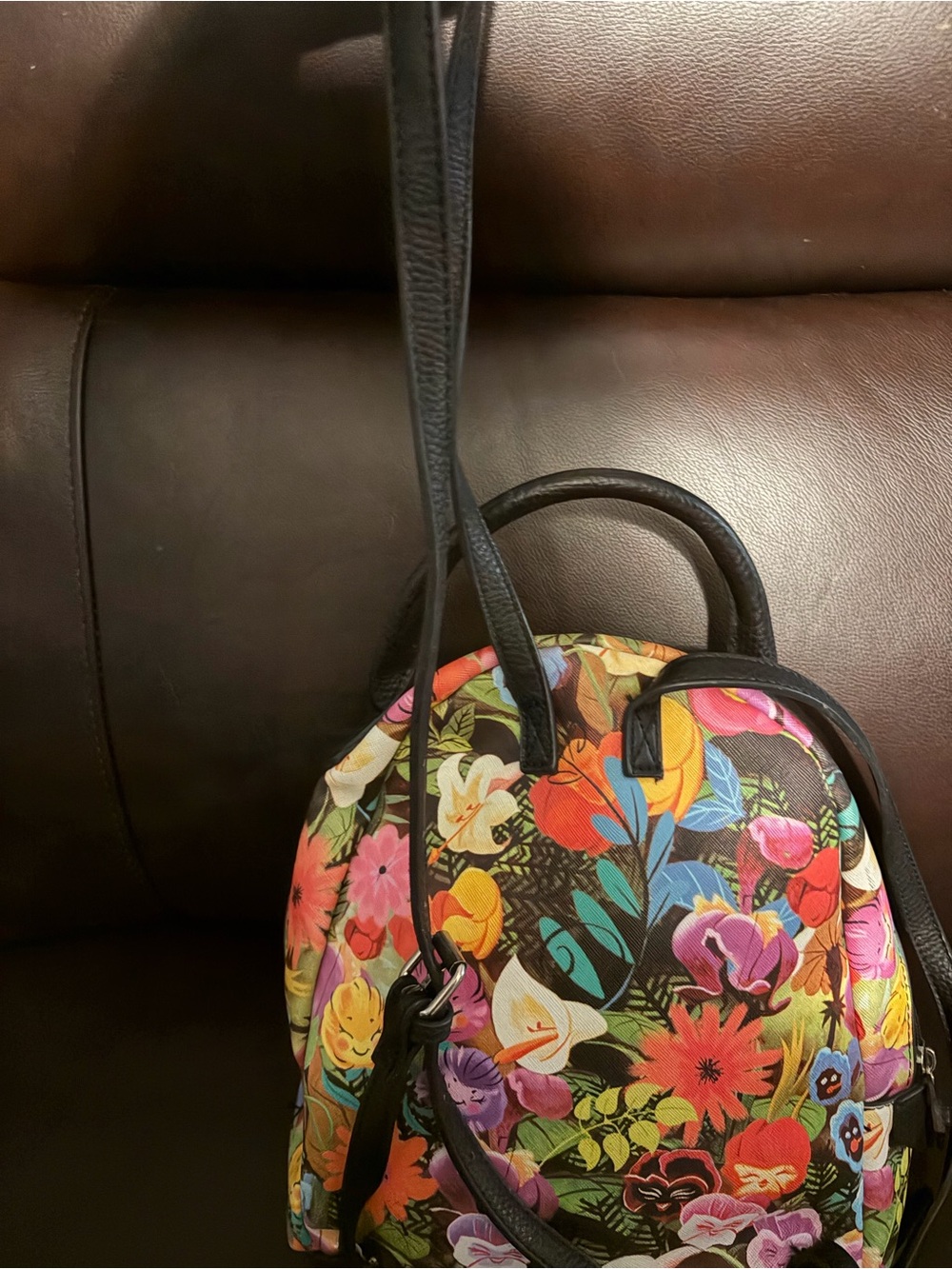 Rare Alice in Wonderland Floral Mini Backpack - Multicolor - Picture 4 of 5